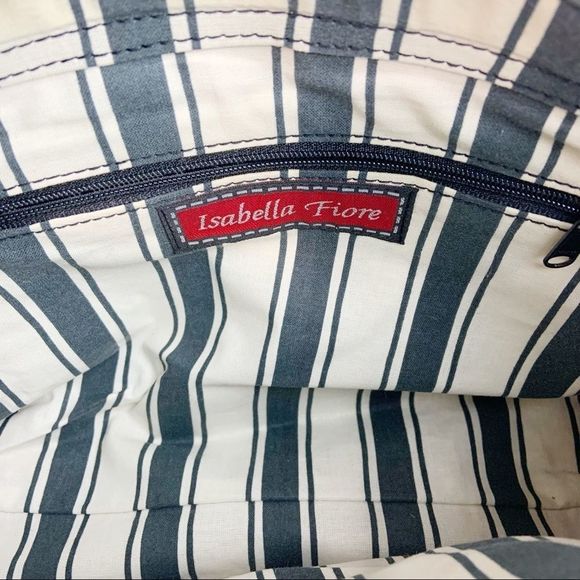 Vintage Isabella Fiore Floral Sequin Handbag Tote - Picture 7 of 9